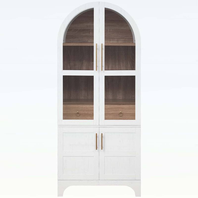 71 Inch Tall Cabinet for Versatile Storage and Elegant Farmhouse Design