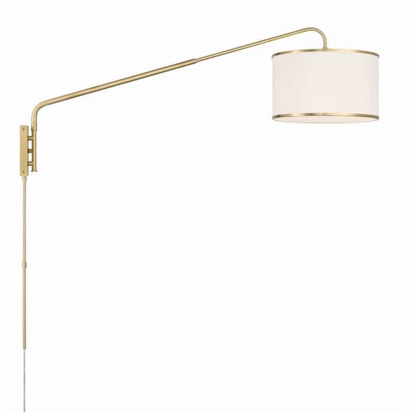 slide 2 of 11, Crystorama Lighting Group MAL-601 Mallory 22" Tall Wall Sconce Soft Brass