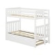 preview thumbnail 3 of 16, Max and Lily Twin over Twin Bunk Bed with Ladder on End and Trundle