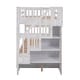 preview thumbnail 12 of 17, Twin over Twin Wood Bunk Bed with Three Drawers, White