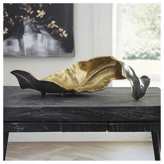 Melinda Black/Gold Finish Sculpture - 20"W x 8"D x 6"H