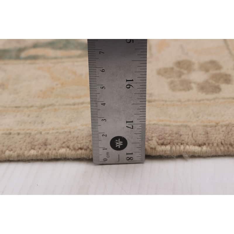 ECARPETGALLERY Hand-knotted Peshawar Finest Tan Wool Rug - 7'9 x 10'6