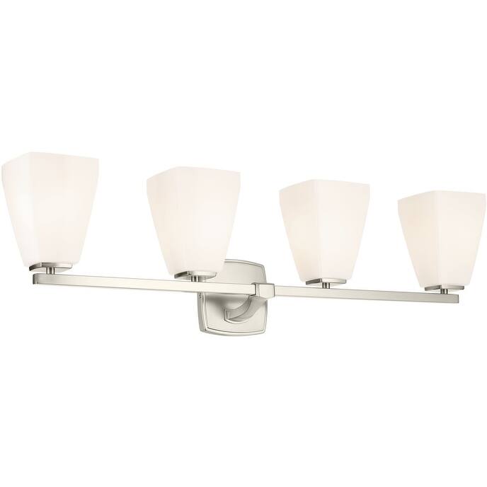 Kichler 55217 Marant 4 Light 33" Wide Vanity Light with Opal Glass - Brushed Nickel