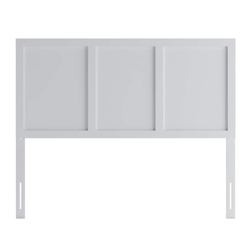 Contemporary Paneled Wooden Headboard Only
