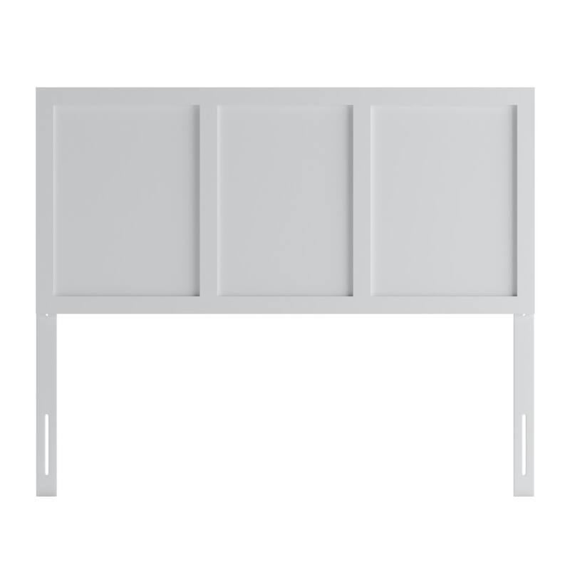 Solid Wood Paneled Headboard Only