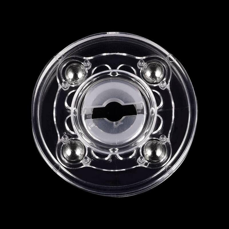 2inch Rotating Swivel Stand with Steel Ball Lazy Susan Base Turntable Clear 4Pcs