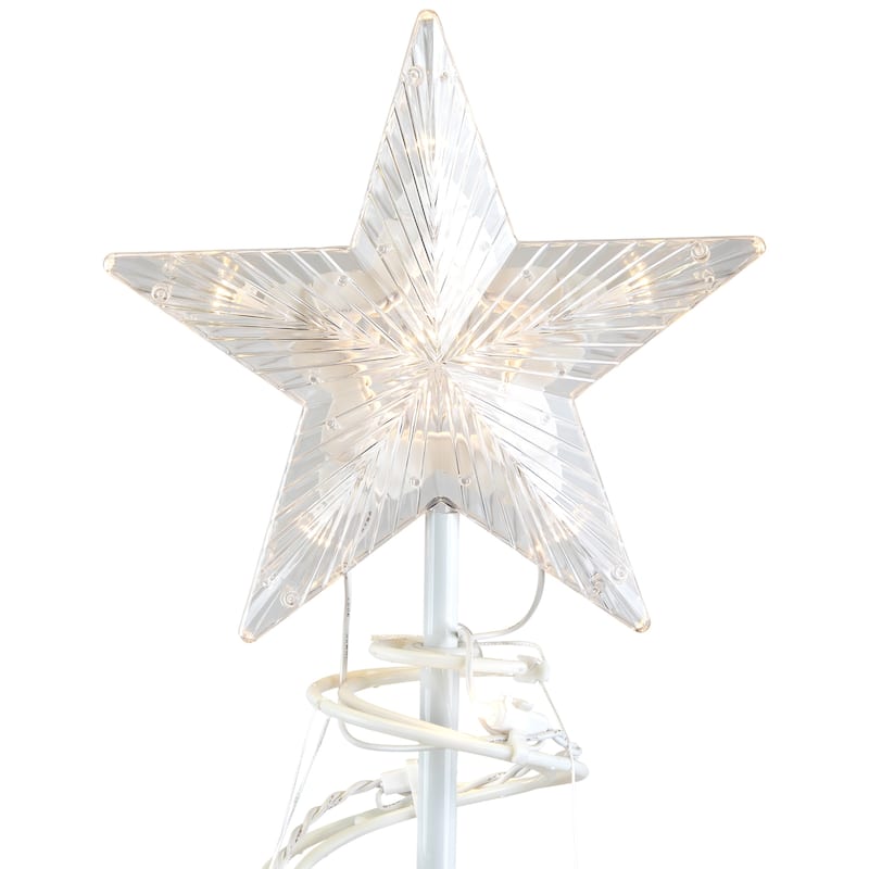 3 LED Lighted Warm White Outdoor Spiral Christmas Cone Trees 3' 4' 6'