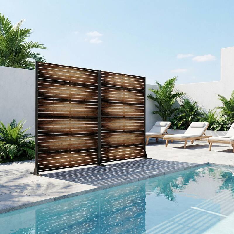 Outdoor Metal Privacy Screen Fence Panel