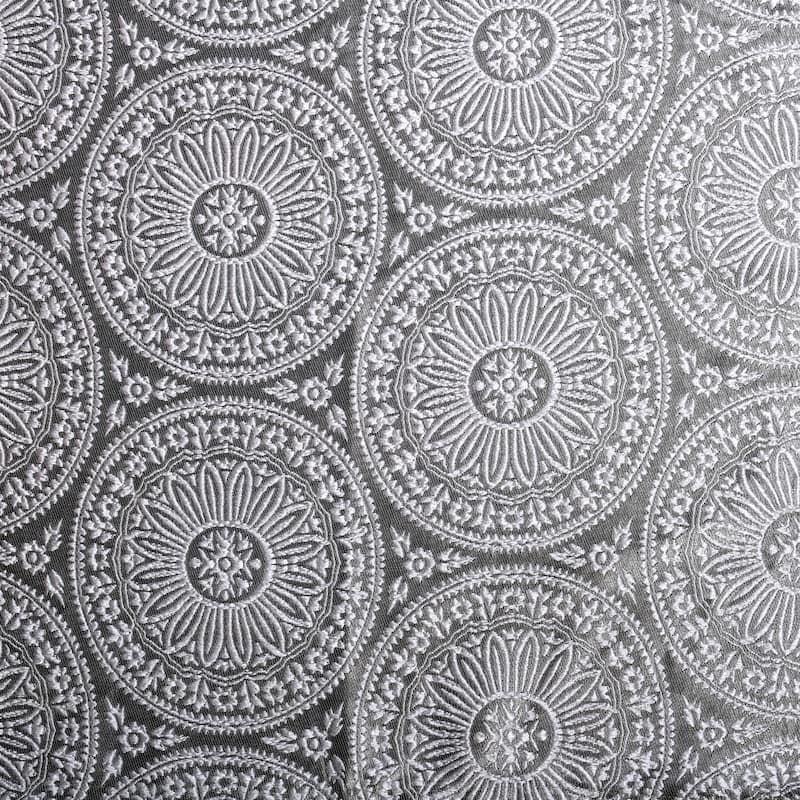 Superior Varnie Jacquard Grommet Room Darkening Curtain Panel (Set of 2)