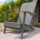 preview thumbnail 20 of 22, Patio HDPE Board Folding Adirondack Chair With Cup Holder