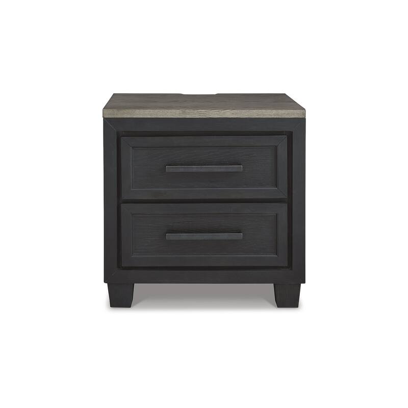 Signature Design by Ashley Foyland Black/Brown 2 Drawer Nightstand
