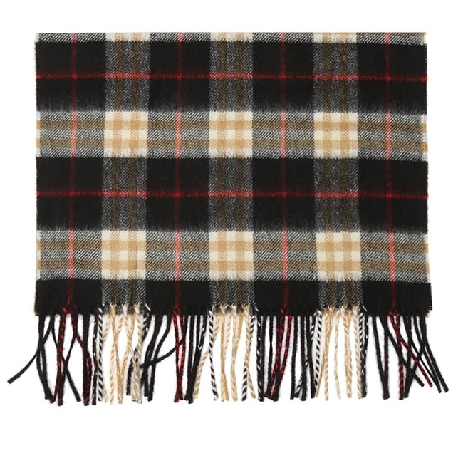 black and red burberry scarf