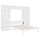 preview thumbnail 26 of 38, Queen Size Murphy Bed Wall Bed with Closet ,Drawers and Shelves