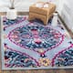 SAFAVIEH Handmade Bellagio Junie Medallion Wool Rug - 8'9" x 12' - Blue