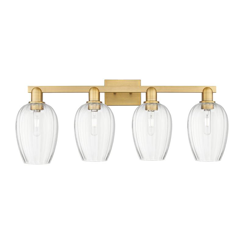 Innovations Lighting Downtown Urban - Preston - 4 Light 36" Flute Shade Bath Vanity Light