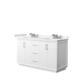 Option White, Nickel Trim, White Quartz Top