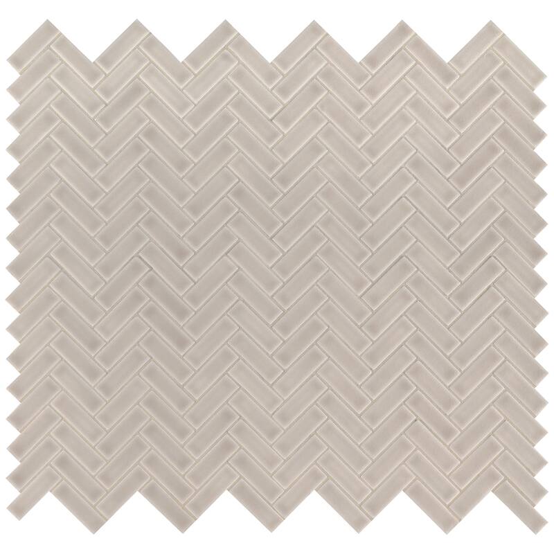 Ackland AKM-P-1X3HBG-CA 12" x 12" Ceramic and Porcelain Herringbone