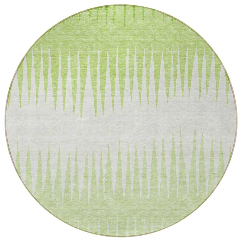 HomeRoots Striped Transitional Rectangle Outdoor Rug