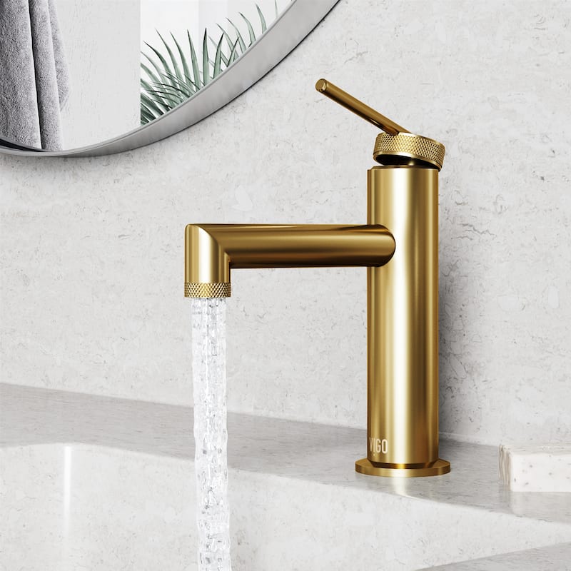 VIGO Sterling 7" H Single Handle Single Hole Bathroom Faucet