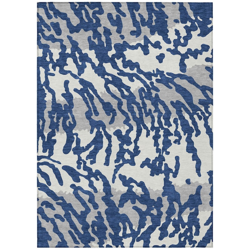 HomeRoots Animal Print Transitional Rectangle Outdoor Rug