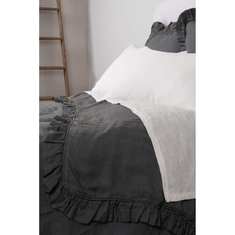 Basillo Sham, Charcoal Grey, Euro