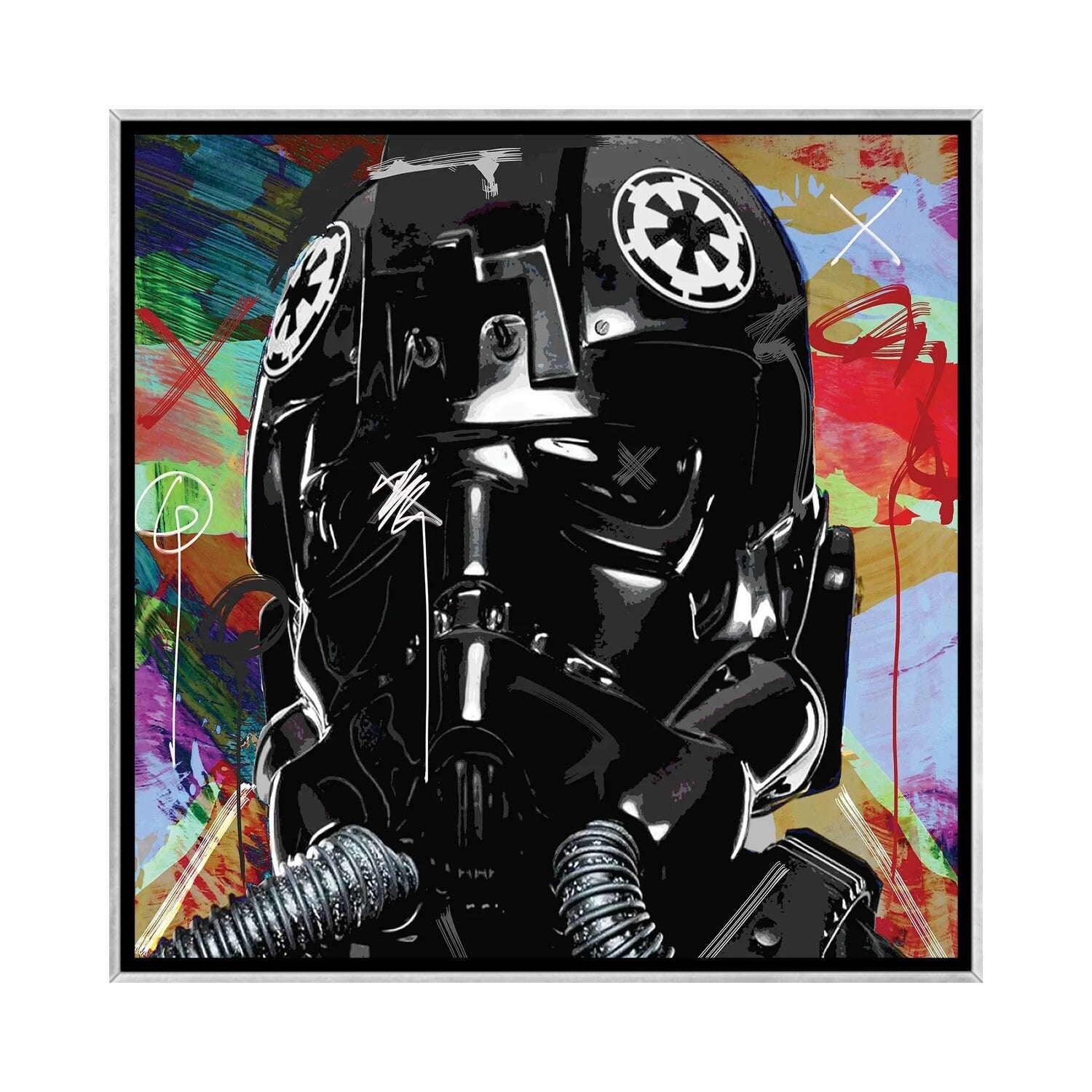 iCanvas "FX Black" by Gabriel Cozzarelli Framed
