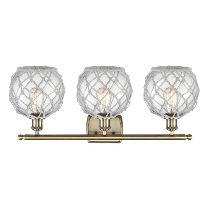Innovations Lighting Endless Possibilities Ballston - Farmhouse Rope - 3 Light 28" Bath Vanity Light