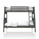 preview thumbnail 5 of 8, Jasmine Transitional Twin-over-Full Solid Wood Bunk Bed with Angled Ladder Taylor & Olive