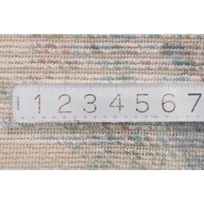 Modern Abstract Accent Rug Hand-Knotted Wool Carpet - 2'8"x 4'10"