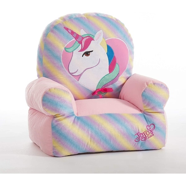 Nickelodeon JoJo Siwa Rainbow Plush Structured Bean Bag Chair - Bed