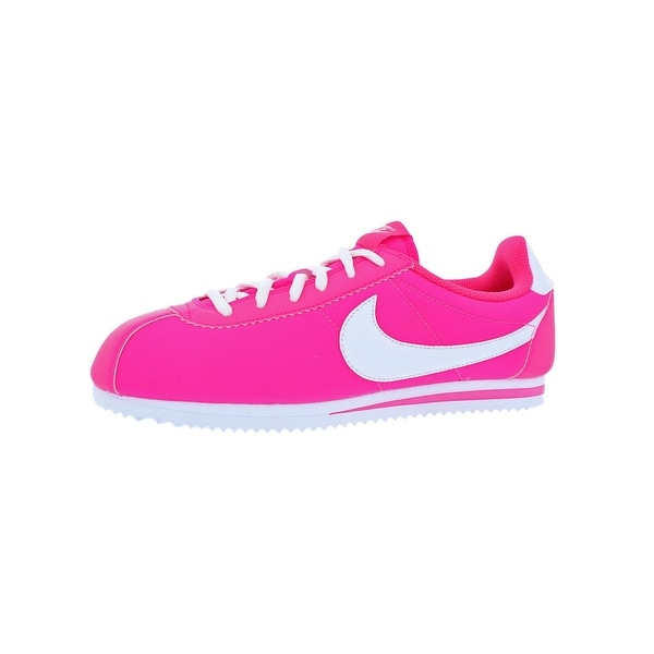nike cortez trainers in pink nylon