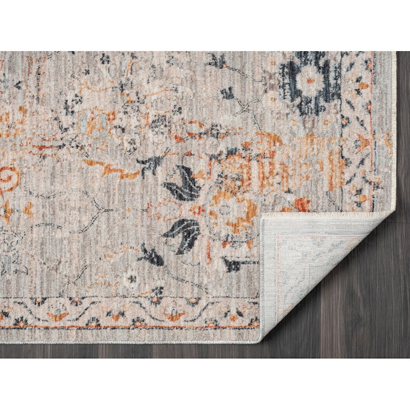 Terra by Obeetee Manor Persian Floral Rug