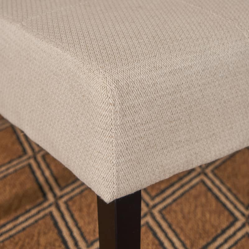 2-Piece Upholstered Dining Chair Set, Classic Dining Room Chairs with Wooden Legs, Armless High-Back Dining Chairs