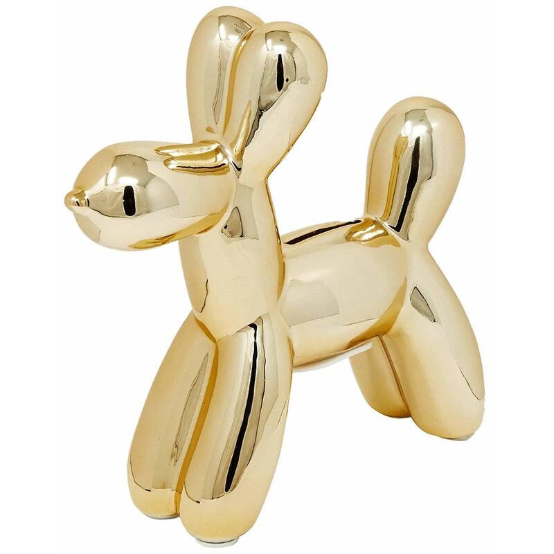 Interior Illusions Plus Mini Ceramic Dog Piggy Bank - 7.5in tall