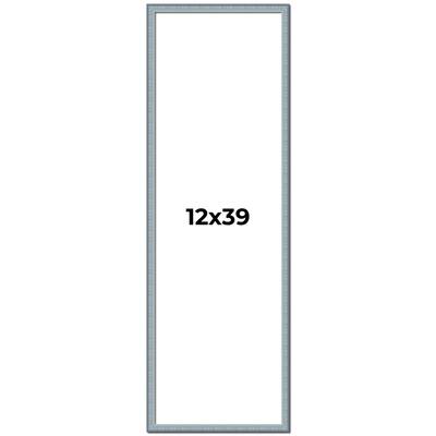 12x39 Frame Rustic Sky Blue Solid Wood Picture Frame | 0.75 Inch