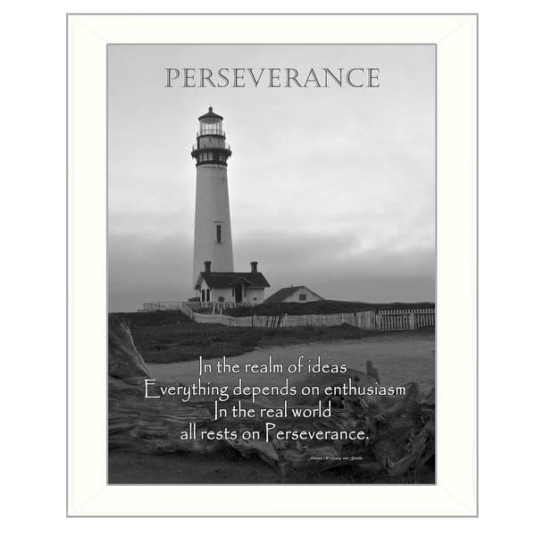 Perserverance Heart Perseverance 1 White Framed Print Wall Art - Bed Bath & Beyond - 39737626