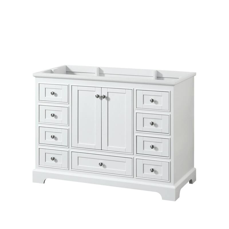 Wyndham Collection Deborah 47-1/4" Free Standing Single Wood Vanity