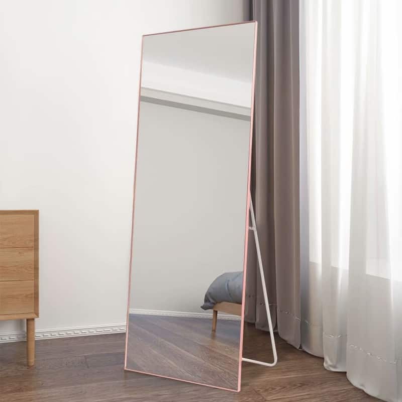 Dovelina Modern Full Length Floor Mirror - Freestanding Vanity Mirror for Bathroom or Living Space