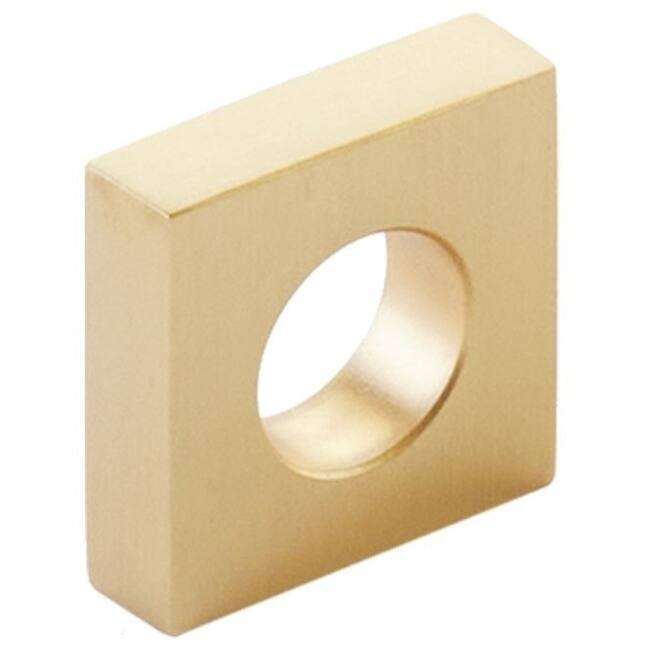 Schaub and Company 10030 Cafe Modern Square 1" Open Ring Slot Cabinet - Satin Brass