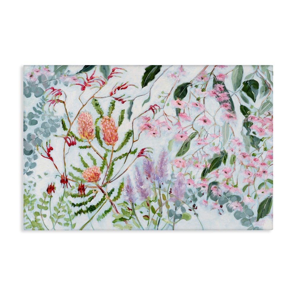 Stupell Elegant Garden Flowers Canvas Wall Art Design By Meredith Howse