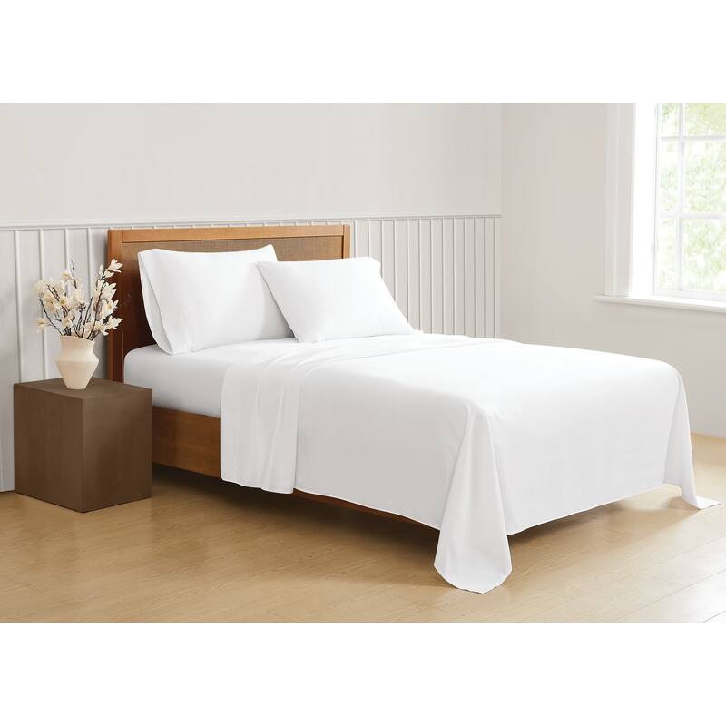 Truly Soft Green Recycled Sheet Set - King - White