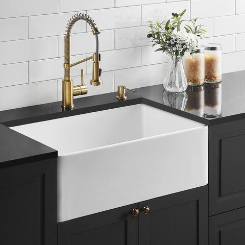 White Kitchen Sink