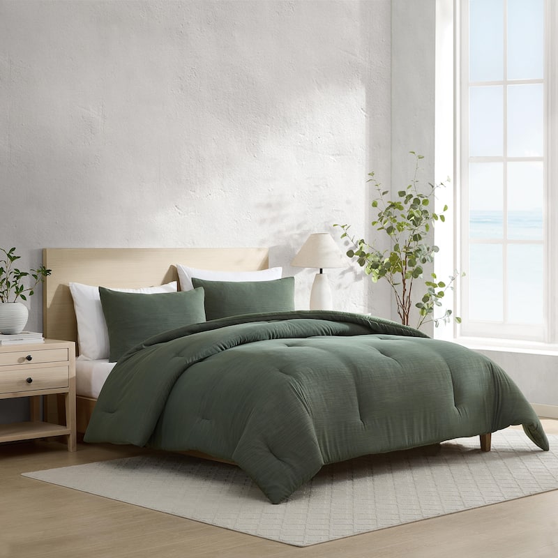 Nautica Herringbone Chenille Green Comforter Set