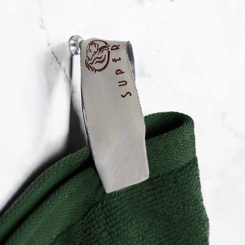 Superior Ultra-Soft Cotton Solid Medium Weight Bath Towel Set of 2