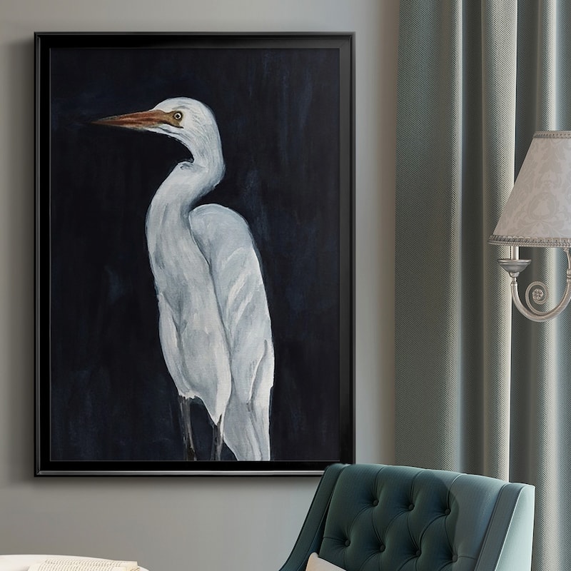 Calm Great Egret I Premium Framed Print - Ready to Hang
