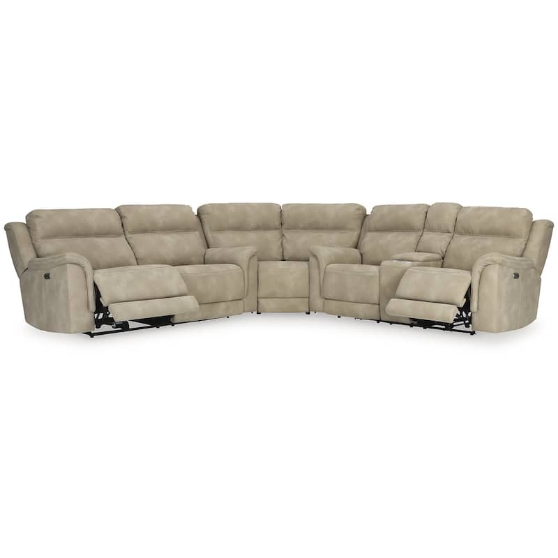 Signature Design by Ashley Next-Gen DuraPella 3-Piece Power Reclining Sectional - 122"W x 118"D x 42"H