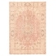 preview thumbnail 1 of 7, ECARPETGALLERY Hand-knotted Antalya Vintage Pink Wool Rug - 6'5 x 9'3
