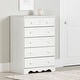 preview thumbnail 1 of 12, South Shore Summer Breeze 5-Drawer Chest White Pine