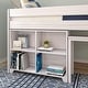 preview thumbnail 10 of 15, Max and Lily Farmhouse Twin-Size Low Loft with 4-Shelf Bookcase and Desk