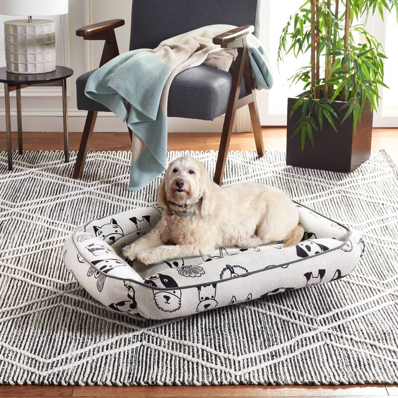 SAFAVIEH Pet Collection Kaiser Dog Bed - 24W  x 28D